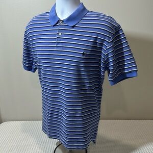 Polo by Ralph Lauren Blue and White Striped Polo Shirt